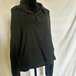 Men's Silk Blend Black Sweater